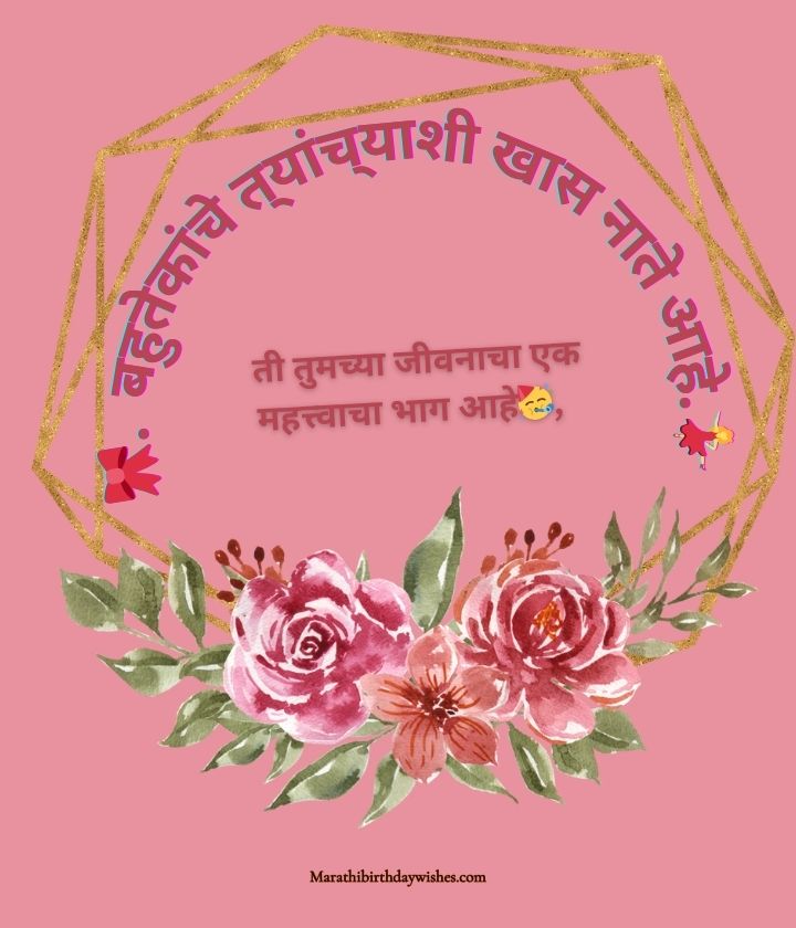 Birthday wishes for aunty in Marathi