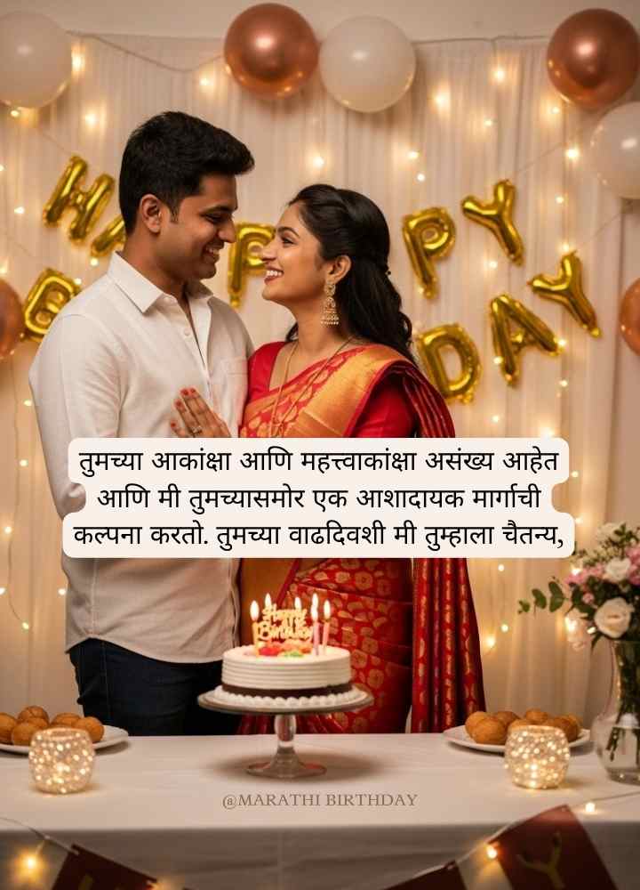 Birthday Wishes for Husband in Marathi