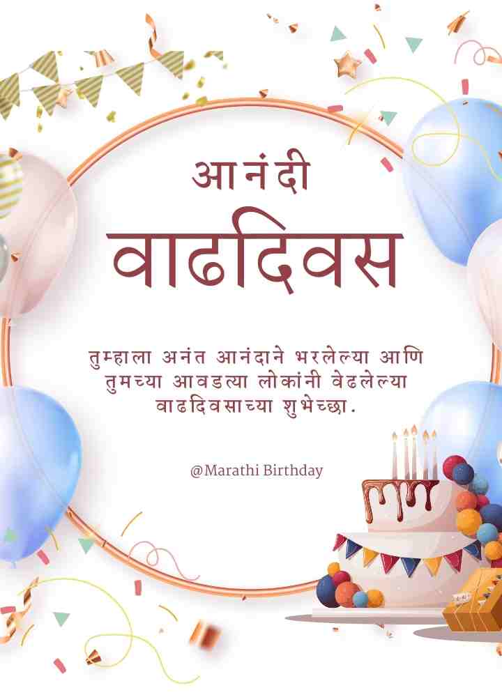 Birthday wishes for best friend in marathi​