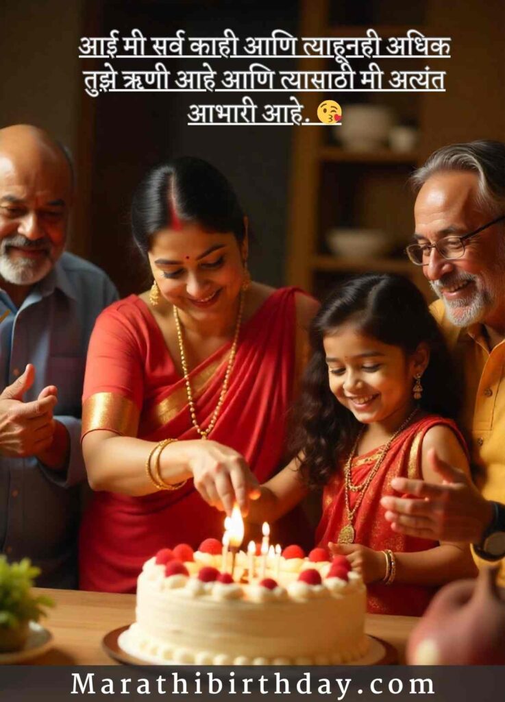 Birthday Wishes for mother in Marathi