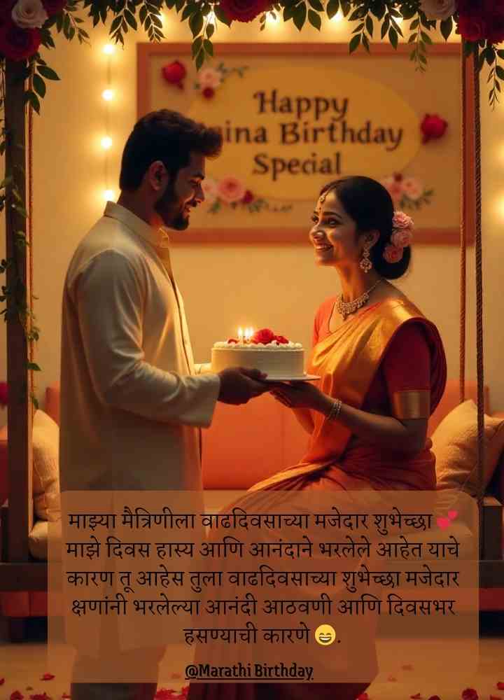Birthday wishes for girlfriend in marathi